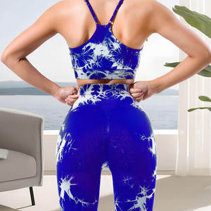 Ensemble de yoga pour femmes, nouvelle arrivée, couleur personnalisée, ajustable, haute performance, écologique, respirant, sans couture, taille élastique - Product Image 4