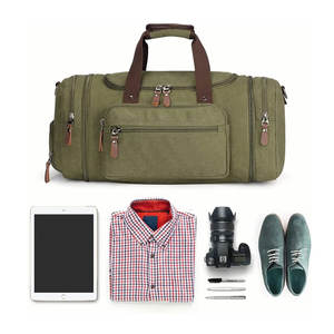 Sac de sport en toile moderne de luxe de grande capacité avec sangle réglable, bagage durable pour les voyages unisexes, la salle de sport - Product Image 6