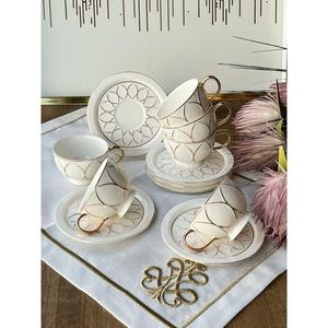 Tazza di caffè turco goccia 12 pezzi per 6 persone