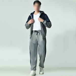 Entrenamiento de alta calidad Jogging Ropa deportiva Hombres Top Chándales de tela Transpirable Regular Fit Conjuntos de chándal de poliéster de longitud completa - Product Image 6