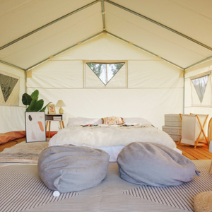 เต็นท์ผ้าใบสองชั้นสำหรับกลางแจ้งสี่ฤดูพร้อมแผ่นรองบินสำหรับ5-6คนการผจญภัยการเดินทางและตั้งแคมป์ - Product Image 3