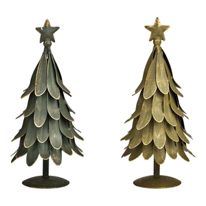 Arbre de Noël en métal de fer écologique de qualité supérieure avec finition en feuille d'or espèces de palmiers de table pour une utilisation en intérieur - Product Image 5