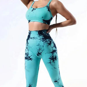 Wholesale 2-Piece Winter Casual Yoga Set Women High Quality 100% Cotton Satin Gym Fitness Clothing Solid Pattern Breathable - Product Image 2