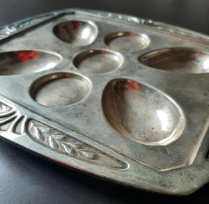 Vintage look egg racks made from solid metal <b>for</b> stylish organization and storage of fresh eggs on <b>kitchen</b> counters - Product Image 5