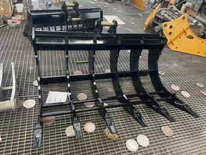 Râteau à racines pour excavatrice, marque AORIS, en acier Q345B haute résistance, certifié CE ISO, 5-8 dents, pour excavatrices de 1,7 à 3 tonnes - Product Image 6