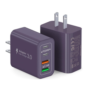 Cargador USB C 40 W 4 puertos bloque de carga rapida bloque de carga USB Bộ chuyển đổi Bộ sạc cho Bộ sạc Iphone - Product Image 1