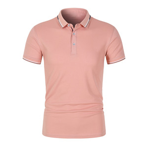 Polo homme à manches courtes ample en couleur unie, taille plus, avec logo personnalisé OEM, broderie et impression, design transfrontalier - Product Image 4