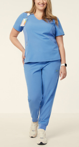 Meilleures ventes Uniformes médicales multi-poches pour femmes Scrubs d'infirmière extensibles pour femmes - Product Image 4