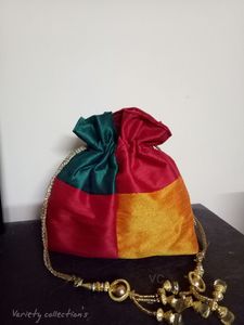 Handmade Beautiful Best Quality Potli Bag for Indian Women Fashion Vintage <b>Dress</b> for <b>Bridesmaid</b> Stylish Return Gift for Weddings - Product Image 4