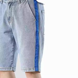 Pantalones cortos de mezclilla de alta calidad para hombre, diseño informal sólido con logotipo personalizado, servicio OEM aceptado, pantalones cortos para hombre - Product Image 5