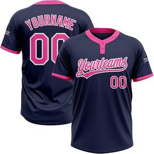 2025 maillot de Baseball personnalisé de haute qualité brodé sublimé chemise respirante OEM grande taille en gros uniforme de Baseball pas cher - Product Image 1