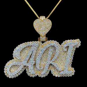 Colgante de diamante de moissanita estilo Hip Hop Premium, joyería de placa de identificación de alta calidad para fiesta, boda o regalo - Product Image 5