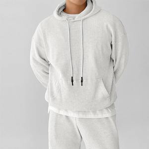Sweats à capuche unisexes personnalisés brodés OEM ODM en molleton premium chaud et confortable, coupe oversize, tendance, pour l'hiver, respirant, pull-over - Product Image 1