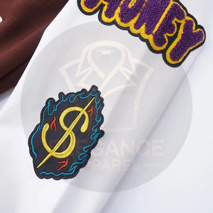 Veste de baseball pour homme, style streetwear, simple boutonnage, service OEM, entièrement personnalisée, design unique avec poches, collection 2025 - Product Image 3