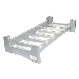 Estante para Vinos Apilable Stefanplast de 60x30x12cm para 6 Botellas, Color Plateado, Modelo 42065 para Bodegas - Product Image 1