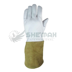 Gants de soudage avec protection en cuir épais pour la manipulation de métaux chauds résistants aux flammes pour la fusion au four et le soudage - Product Image 4