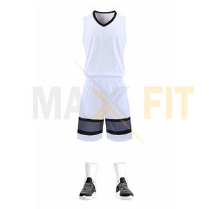Color blanco 2025 Diseño elegante Precio al por mayor Uniforme de baloncesto Su propio diseño Uniforme de baloncesto más exigente para hombres - Product Image 1