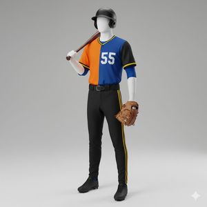 Uniforme de baseball entièrement personnalisé, respirant, imprimé, avec tissu respirant pour les équipes de compétition, logo personnalisé - Product Image 2