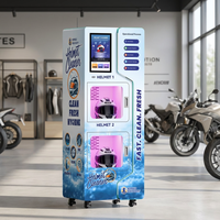 Machine de nettoyage de casques à prix d'usine, distributeur automatique de nettoyage de casques de moto, machines de nettoyage de casques de vélo personnalisées