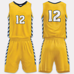 Uniformes de basket-ball pour jeunes réversibles sublimés personnalisés Nouveau design Uniforme d'impression par sublimation à la teinture - Product Image 4