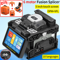Signal Fire Otomatik L-90C Optik Fiber Kaynak Makinesi OPM/VFL 5 İnç Dokunmatik Ekran 10 Dil Desteği 6 Motorlu Fiber Optik Füzyon