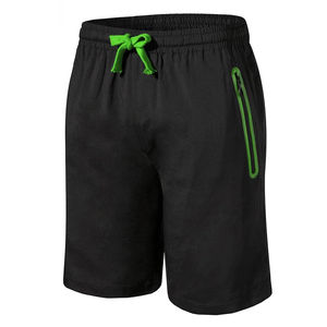 Pantalones cortos deportivos informales para hombre, con cremallera, diseño superior transpirable, chándal de entrenamiento de culturismo, pantalones cortos sólidos para ropa deportiva - Product Image 3