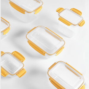 Recipientes de Plástico Apilables con Sellado de Silicona, Compactos y Duraderos, para un Almacenamiento Eficiente de Alimentos en la Cocina, Estilo Europeo, Alta Precisión - Product Image 4