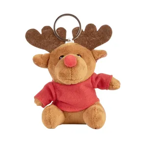 Portachiavi Personalizzato in Peluche a Forma di Renna Echinodoro - Gadget Personalizzati - Product Image 1