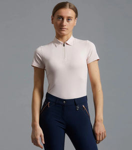 Camiseta de Equitación Atlética para Mujer, Tejido Elástico, Transpirable, Cómoda, que Absorbe la Humedad - Product Image 1