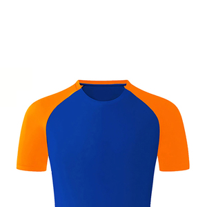 เสื้อยืดแบบพอดีตัวสำหรับผู้ชายผ้าฝ้าย100% ระบายอากาศป้องกันรอยยับครึ่งแขนถักแบบกำหนดเองขายส่ง - Product Image 4