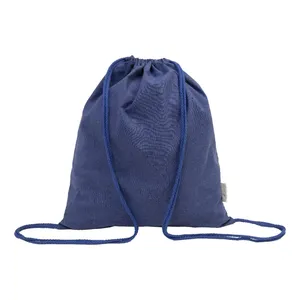Bolsas Deportivas con Cordón de Algodón Reciclado Dropex, Bolsa de Mercadotecnia Promocional Sostenible - Product Image 6