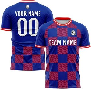 Uniformes de fútbol transpirables de alta calidad Set Custom Blue Pink Yellow Green Color Men's Team Soccer Wear Kits - Product Image 5