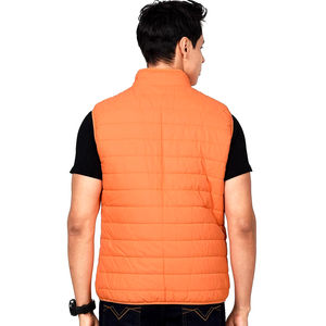 Gilet matelassé pour hommes Meilleure conception respirante Gilets matelassés légers en polyester/nylon Personnalisation OEM. - Product Image 4