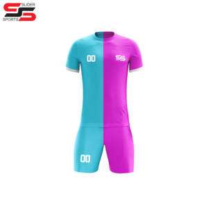 ชุดเสื้อฟุตบอลสีเหลืองและสีเขียวสำหรับผู้ชายชุดเสื้อฟุตบอลเสื้อฟุตบอลแบบระเหิดสีเหลือง - Product Image 5