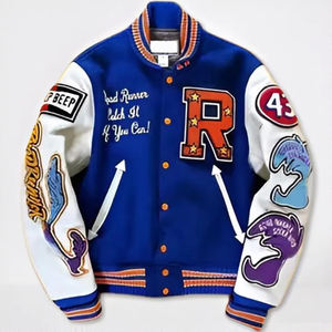Chaqueta universitaria Letterman de béisbol con diseño personalizado de buena calidad para hombre chaqueta colorida de moda con logotipo - Product Image 5