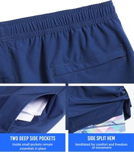 Custom Athletic Mesh <b>Shorts</b> <b>with</b> Compression Liner <b>Phone</b> <b>Pocket</b> Sporty Style for Workout Sports Fitness Gym Running Jogging - Product Image 6