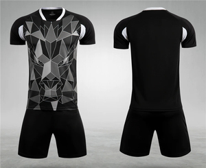 Camiseta y pantalones cortos de fútbol para hombres y niños, Kit de uniforme de fútbol para niños y jóvenes, traje deportivo de césped para interiores - Product Image 5