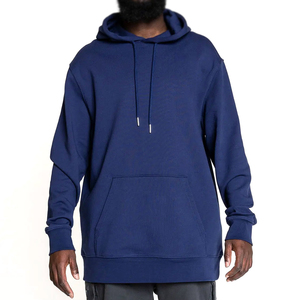 Sudaderas con capucha de colores claros y talla grande para hombre, con logo personalizado, de color sólido, muy vendidas, cómodas, de algodón, sudaderas extragrandes. - Product Image 1