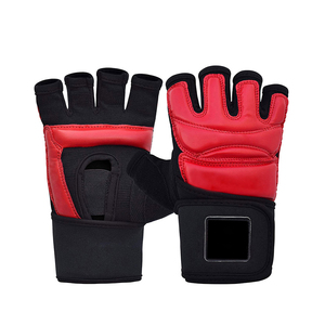 Vente en gros Dernier design professionnel Gants de boxe MMA en cuir pour hommes avec demi-doigts pour l'entraînement Gants de boxe MMA en cuir de vachette - Product Image 2