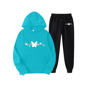 Chándal de gran tamaño de algodón 100% para mujer con logotipo personalizado nuevo estilo transpirable patrón sólido conjuntos de serigrafía para el verano - Product Image 3