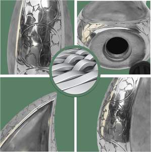 Urne funéraire en métal de style américain pour adultes, fournitures funéraires en gros - Product Image 4