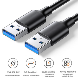 Câble <span class=keywords><strong>USB</strong></span> 3.0 haute vitesse mâle-mâle à faible MOQ, 5 Gbit/s, en cuivre pur, pour <span class=keywords><strong>disque</strong></span> <span class=keywords><strong>dur</strong></span> <span class=keywords><strong>externe</strong></span> et ordinateur - Product Image 3