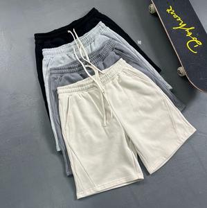 กางเกงขาสั้นยาวถึงเข่าสำหรับผู้ชายกางเกงขาสั้นวิ่งออกกำลังกายผ้าฝ้าย300ขนแกะ GSM 100% ออกแบบได้ตามต้องการ - Product Image 1