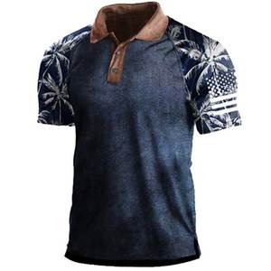 Camiseta de Manga Corta de Lona de Excelente Calidad, Secado Rápido, para Hombre, Verano - Product Image 1