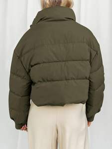 Nuevo estilo de marca, venta al por mayor, chaquetas de bombardero de seda satinada personalizadas para mujer, chaqueta de béisbol transpirable de satén para mujer para niñas - Product Image 5