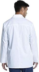 Medical <b>Costume</b> Long Lab White Coat Breathable Hospital Uniforms Medical Science Doctor Nurse Wear White Lab Coat Clinical Wears - Product Image 2