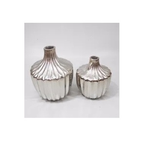 Maceta de Metal para Decoración de mesa y hogar, jarrones de flores, mejor calidad, pulido con chapado en plata - Product Image 6