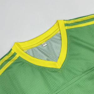 Uniforme de football américain personnalisé de qualité supérieure maillots en maille absorbant la sueur respirants maillot de football en maille à manches courtes - Product Image 6