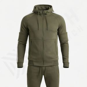 Ensemble de survêtement pour hommes grande taille, logo personnalisé, respirant, décontracté, vêtements de sport de haute qualité, ensemble jogging deux pièces, vente en gros - Product Image 1