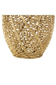 Jarrones de flores de aluminio de mesa de lujo hechos a mano, decoración moderna para el hogar, flores decorativas de Metal con acabado de níquel - Product Image 4